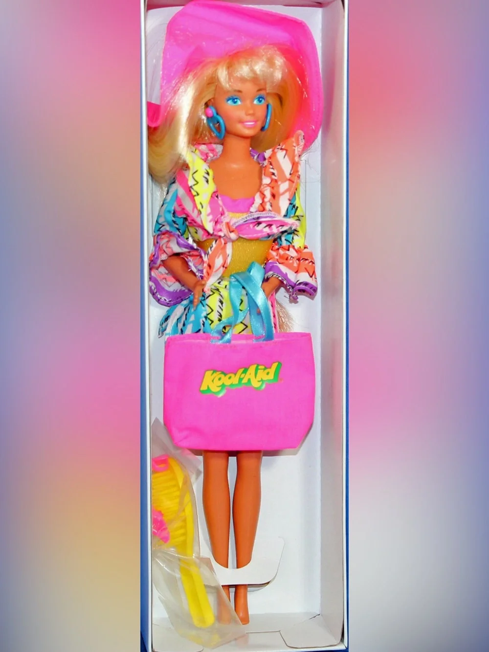 Vintage 1994 Barbie Kool-Aid Wacky Warehouse Outfit Lot 5pc Neon 90s Mattel